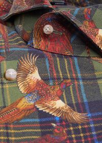 Paul Stuart Pheasant Plaid Brushed Cotton Shirt, thumbnail 2