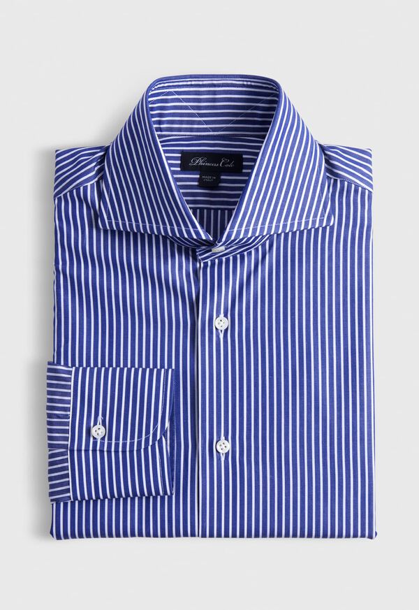 Paul Stuart Striped High Spread Dress Shirt