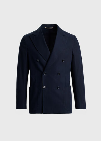 Paul Stuart All Year Cotton Double Breasted Suit