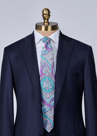 Paul Stuart Silk Twill Paisley Print Tie, thumbnail 2