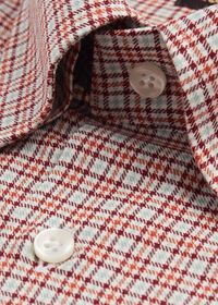 Paul Stuart Mini Houndstooth Flannel Sport Shirt, thumbnail 2