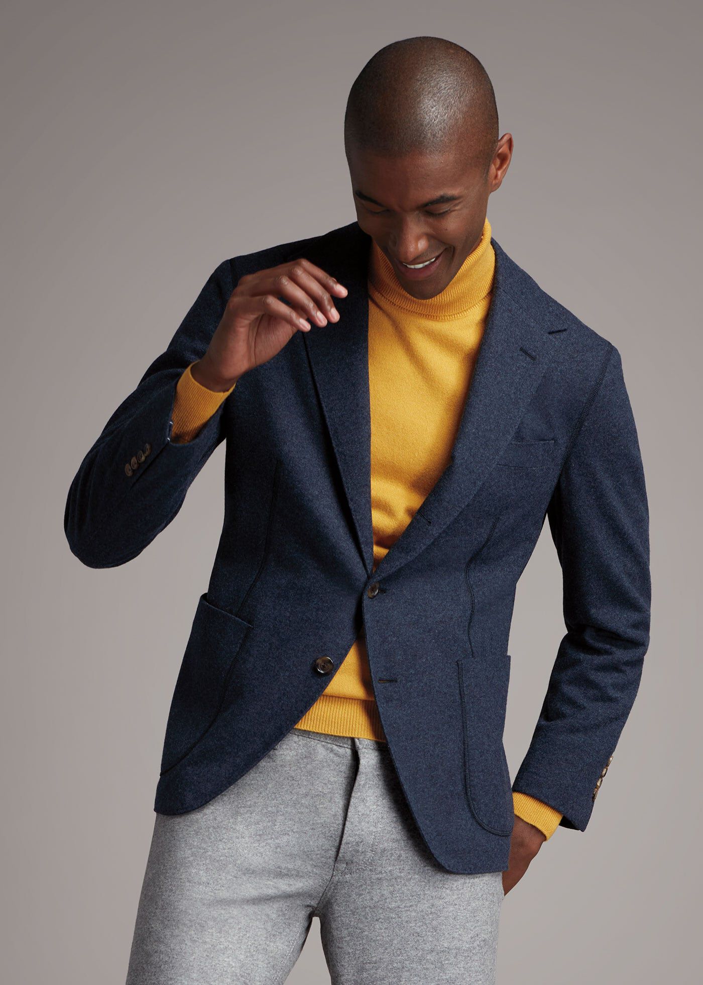 Wool Cashmere Jersey Jacket