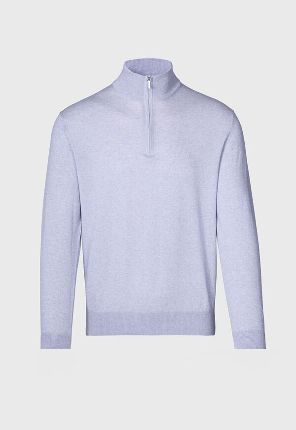 Paul Stuart Cotton & Cashmere Quarter Zip Sweater, image 1