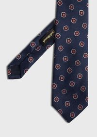 Paul Stuart Woven Silk Tossed Medallion Tie, thumbnail 1