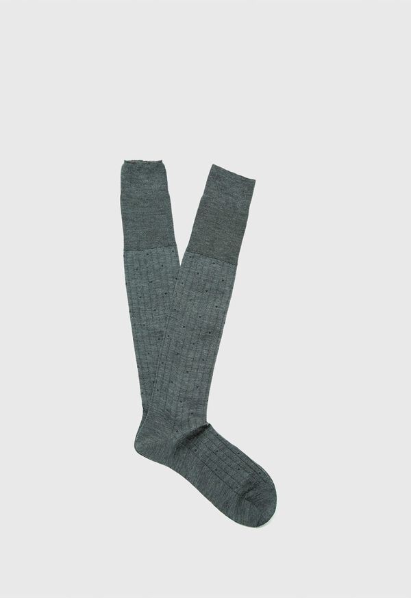 Paul Stuart Ribbed Socks with Dots, image 1
