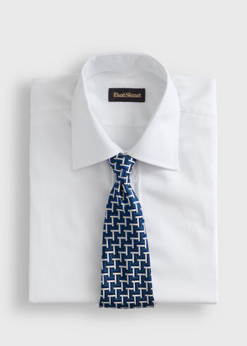 Paul Stuart Woven Silk Basketweave Tie