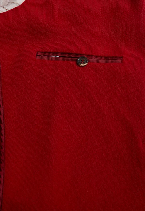 Paul Stuart Red Cashmere Military Jacket, image 4