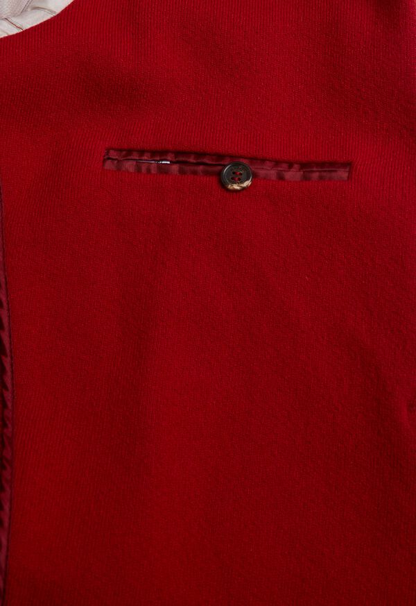 Paul Stuart Red Cashmere Military Jacket, image 4