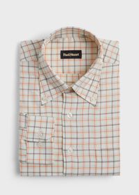 Paul Stuart Plaid Flannel on Cream Ground Sport Shirt, thumbnail 1