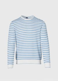 Paul Stuart Cashmere & Linen Striped Crewneck Sweater, thumbnail 1