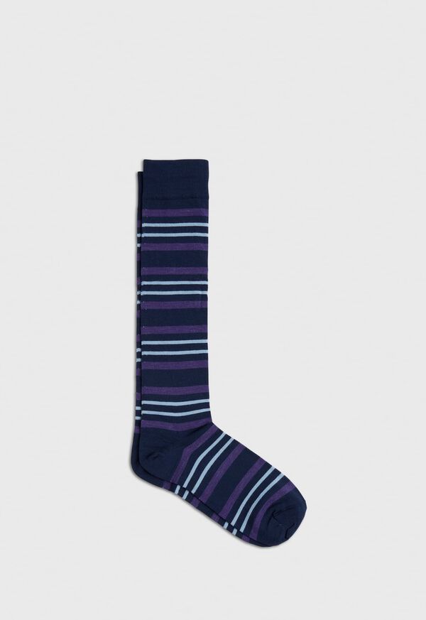 Paul Stuart Wool Blend Multi Stripe Sock, image 1