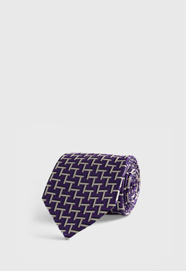Paul Stuart Woven Silk Basketweave Tie, image 1