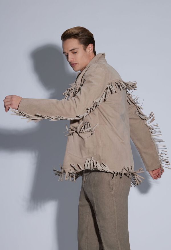 Paul Stuart Suede Fringed Jacket, image 4