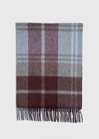 Paul Stuart Wine Plaid Scarf, thumbnail 2