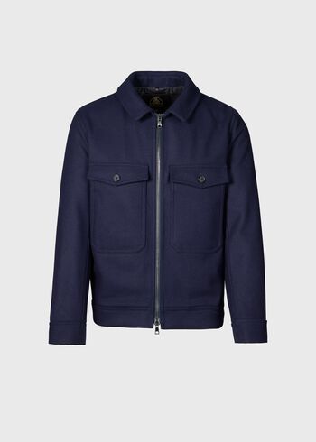 Paul Stuart Wool Zip Jacket