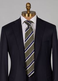Paul Stuart Silk and Linen Stripe Tie, thumbnail 2