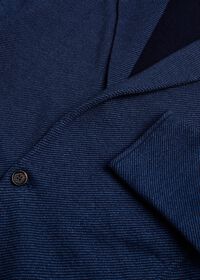 Paul Stuart Blue Twill Linen Jacket, thumbnail 3