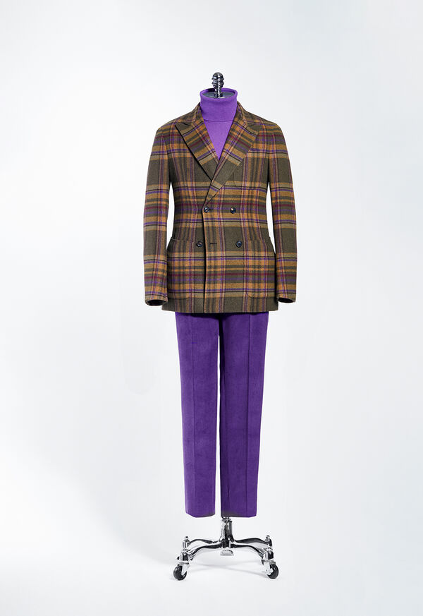 Paul Stuart Horseblanket Oatmeal Plaid Sport Coat, image 4