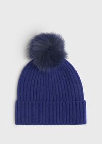 Paul Stuart Cashmere Ribbed Hat, thumbnail 1