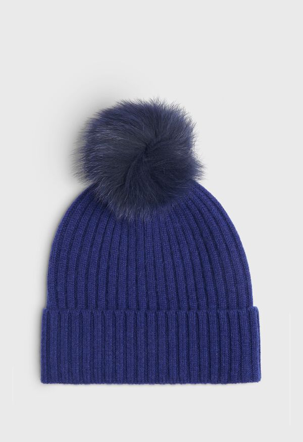 Paul Stuart Cashmere Ribbed Hat, image 1
