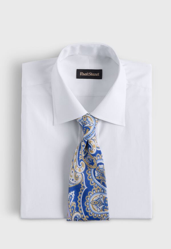 Paul Stuart Printed Linen Paisley Tie, image 3