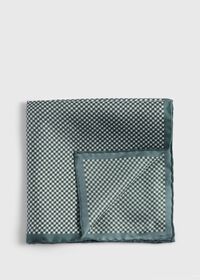 Paul Stuart Printed Silk Houndstooth Pocket Square, thumbnail 1