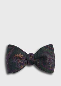Paul Stuart Silk Paisley Print Bow Tie, thumbnail 1