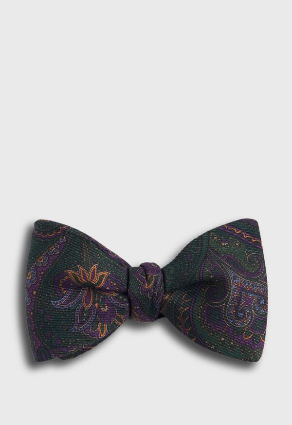 Paul Stuart Silk Paisley Print Bow Tie, image 1