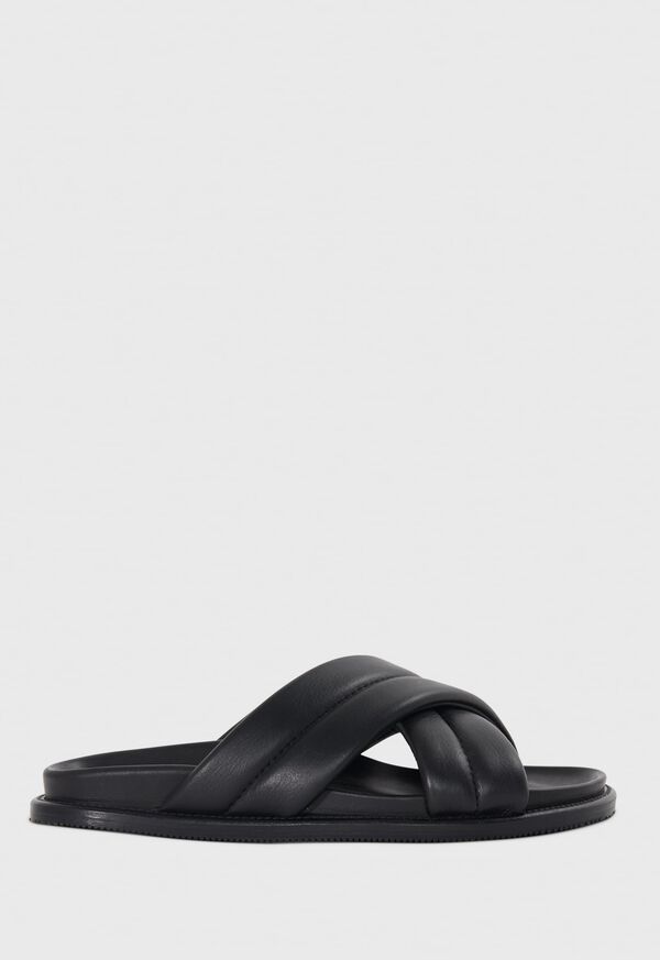 Paul Stuart Porto Leather Crossover Slide, image 1