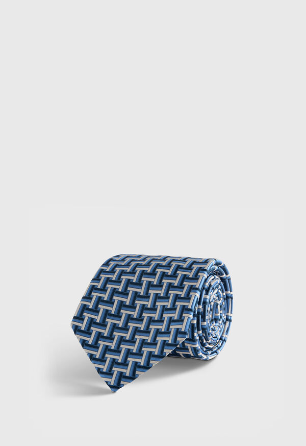 Paul Stuart Woven Silk Basketweave Tie, image 1