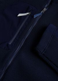 Paul Stuart Sweater Knit Jacket with Microfiber Front and Back Panel, thumbnail 2
