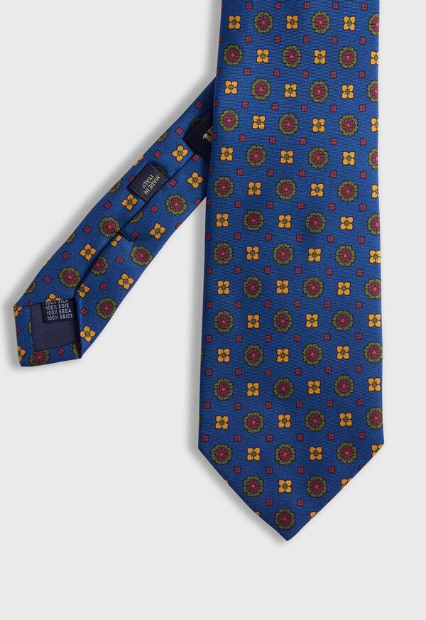 Paul Stuart Printed Silk Medallion Tie, image 1
