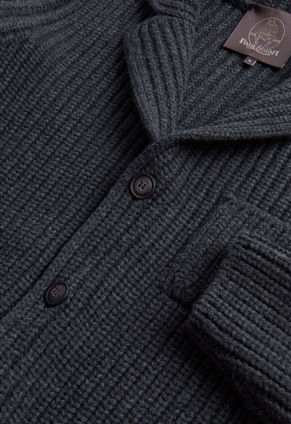 Paul Stuart Wool Ribbed Knit Jacket, image 4