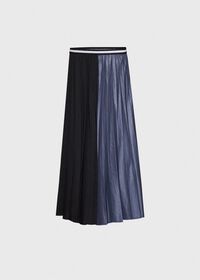 Paul Stuart Pleated Skirt with Stripe Waist Band, thumbnail 1