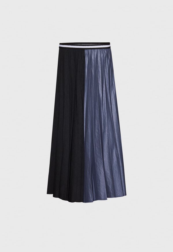 Paul Stuart Pleated Skirt with Stripe Waist Band, image 1
