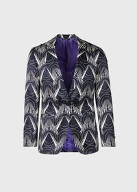 Paul Stuart Silk Deco Printed Dinner Jacket, thumbnail 1