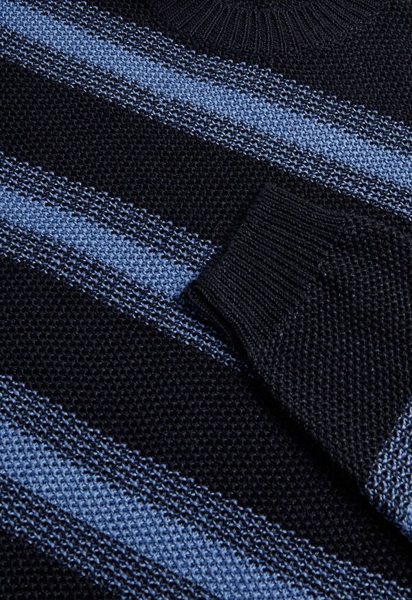 Paul Stuart Linen Mélange Stripe Crewneck Sweater, image 2