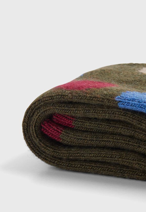 Paul Stuart Cashmere Blend Multi Color Dot Sock, image 3