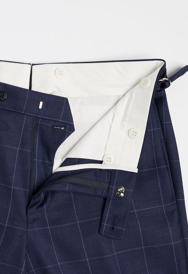Paul Stuart Mid Blue Pane Wool Suit, image 6
