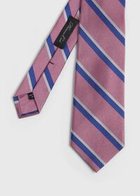 Paul Stuart Silk Regimental Stripe Skinny Tie, thumbnail 2