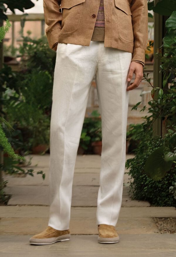 Paul Stuart Soft Linen Canvas Dress Trouser, image 2