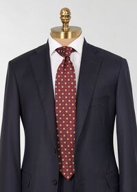 Paul Stuart Woven Silk Two Color Floral Medallion Tie, thumbnail 2