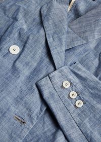 Paul Stuart Chambray Double Breasted Blazer, thumbnail 2