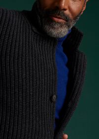 Paul Stuart Wool Ribbed Knit Jacket, thumbnail 3