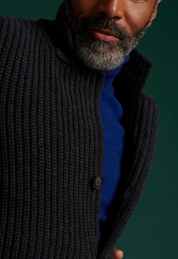 Paul Stuart Wool Ribbed Knit Jacket, image 3