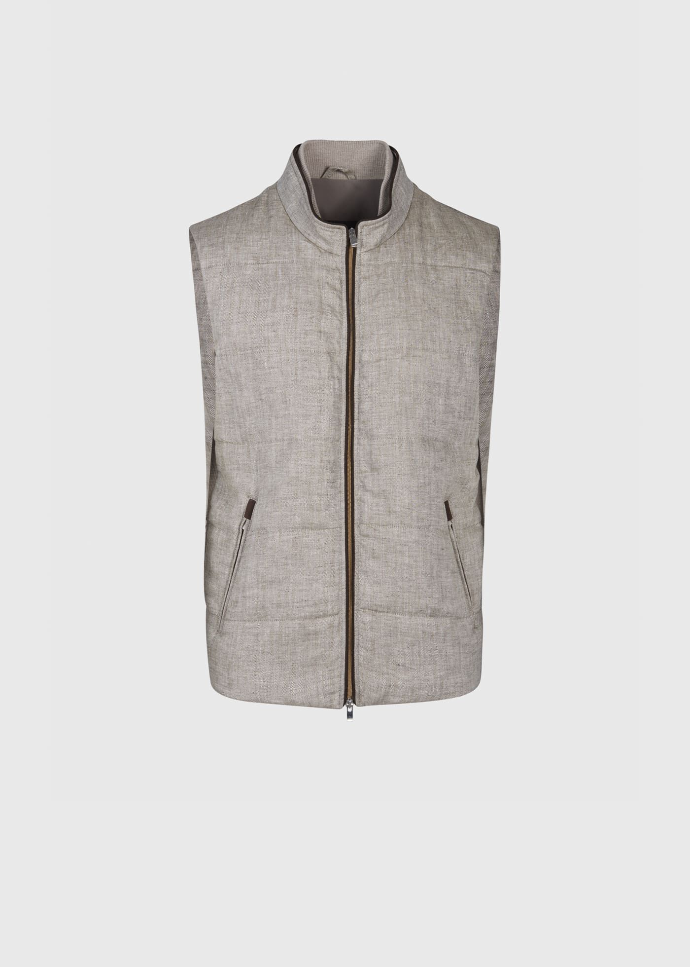 Linen-Blend Herringbone Vest | Banana Republic Factory