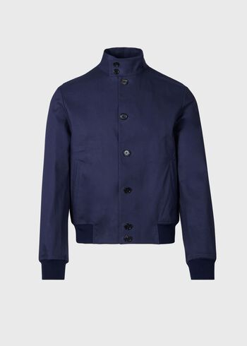 Paul Stuart Bonded Cotton Bomber Jacket