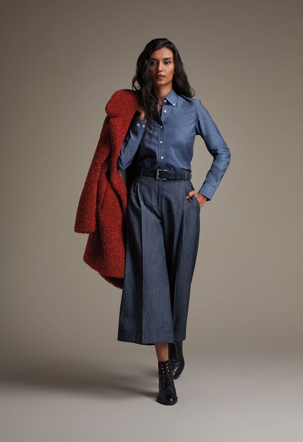 FW21 Paul Stuart Catalog Teddy Bear Coat Full Look, image 1