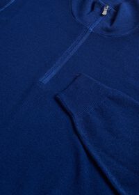 Paul Stuart Merino Wool Rice Stitch Quarter Zip Sweater, thumbnail 2