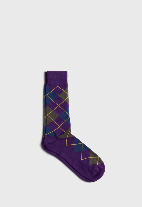 Paul Stuart Cotton Blend Argyle Sock, image 1